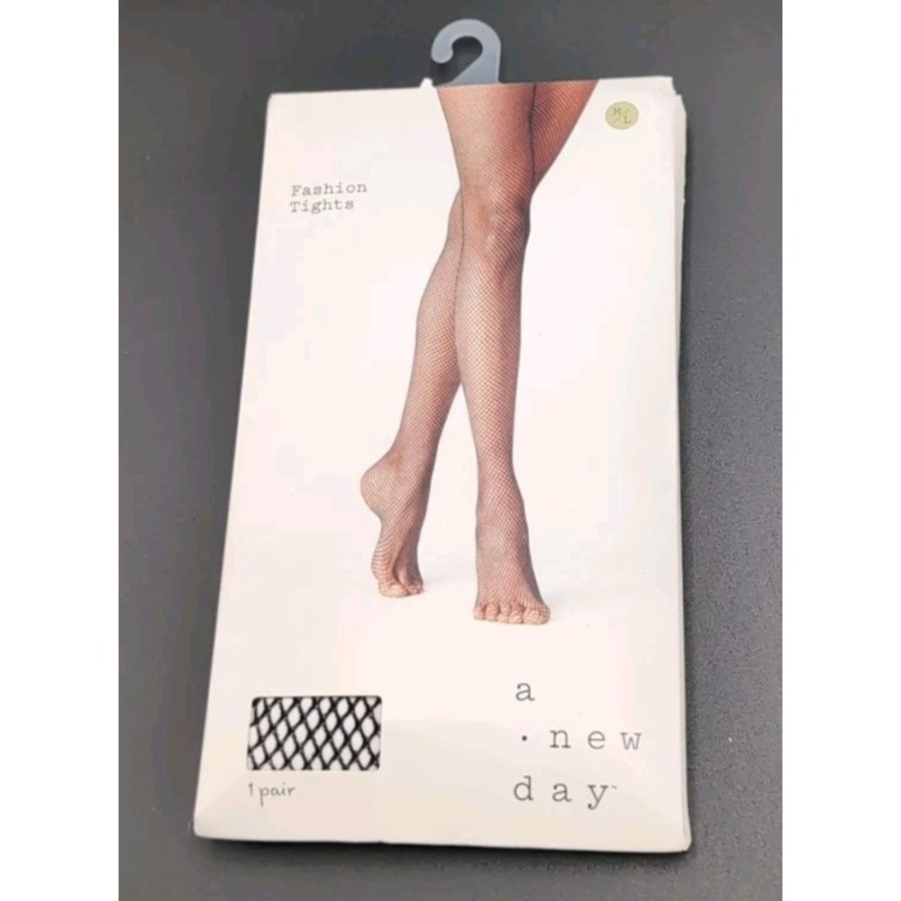 A New Day Fashion Tights Size M/L Color Black net